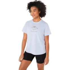 New Tee-shirt de trail Fujitrail Logo Ss Top Blue Fade T-Shirt Trail|Vêtements De Trail