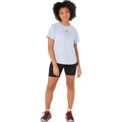 New Tee-shirt de trail Fujitrail Logo Ss Top Blue Fade T-Shirt Trail|Vêtements De Trail
