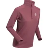 Best Tee-shirt de trail Half Zip Grid W Wild Berry T-Shirt Trail|Vêtements De Trail