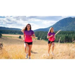 Online Tee-shirt de trail Le Frog Violet T-Shirt Trail|Vêtements De Trail
