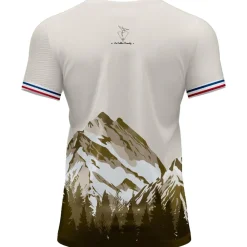 T-Shirt Trail|Vêtements De Trail<Le Colibri Frenchy Tee-shirt de trail Isard Blanc Vert