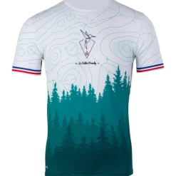 T-Shirt Trail|Vêtements De Trail<Le Colibri Frenchy Tee-shirt de trail Le Forestier Vert Blanc