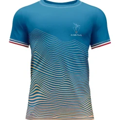 Outlet Tee-shirt de trail Le 1886 Bleu T-Shirt Trail|Vêtements De Trail