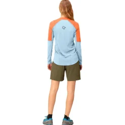T-Shirt Trail|T-Shirt Randonnée<Norrona Tee-shirt de trail senja equaliser lightweight Long sleeve W's Flamingo