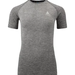 Best Tee-shirt de trail Essential Seamless T-Shirt Crew Neck SS Wmn Stone Grey Melange T-Shirt Trail|T-Shirt Randonnée