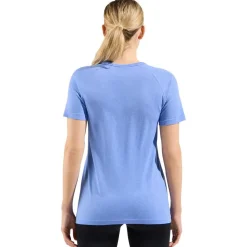 T-Shirt Trail|T-Shirt Randonnée<Odlo Tee-shirt de trail Essential Seamless T-Shirt Crew Neck SS Wmn Persian Jewel Melange