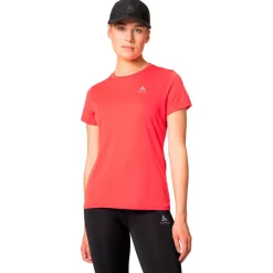T-Shirt Trail|Vêtements De Trail<Odlo Tee-shirt de trail Tee Shirt Crew Neck Short Sleeve Essential Flyer Cayenne