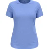 T-Shirt Trail|Vêtements De Trail<Odlo Tee-shirt de trail Tee Shirt Crew Neck Essential Short Sleeve Persian Jewel Melange
