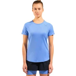 T-Shirt Trail|Vêtements De Trail<Odlo Tee-shirt de trail Tee Shirt Crew Neck Essential Short Sleeve Persian Jewel Melange