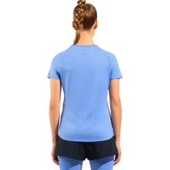 T-Shirt Trail|Vêtements De Trail<Odlo Tee-shirt de trail Tee Shirt Crew Neck Essential Short Sleeve Persian Jewel Melange