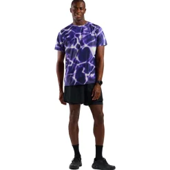 T-Shirt Trail|Vêtements De Trail<Odlo Tee-shirt de trail Zeroweight Chill Tec Print Short Sleeve Afterparty