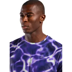 T-Shirt Trail|Vêtements De Trail<Odlo Tee-shirt de trail Zeroweight Chill Tec Print Short Sleeve Afterparty
