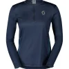 Best Tee-shirt de trail Endurance Tech Longsleeve W Dark Blue Metal Blue T-Shirt Trail|T-Shirt Randonnée