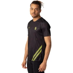 T-Shirt Trail|Vêtements De Trail<Scott Tee-shirt de trail RC Run S/S Men's Black Yellow
