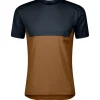 Online Tee-shirt de trail Tee M's Endurance Tech Short Sleeve Dark Blue Bread Brown Vêtements De Trail|T-Shirt Trail