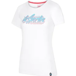 Tee Shirt|T-Shirt Escalade<La Sportiva Tee-shirt d’escalade Retro T-Shirt W White Malibu Blue