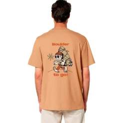 New Tee-shirt d’escalade X Boulder To Go Tee Shirt Cream T-Shirt Escalade|Vêtements Escalade
