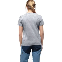 Sale Tee-shirt 29 Cotton Slant Logo W's Drizzle Melange/Caviar Tee Shirt
