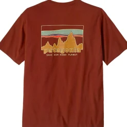 Tee Shirt<Patagonia Tee-shirt 73 Skyline Regenerative Organic Cotton Dried Vanilla