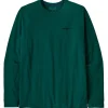Tee Shirt<Patagonia Tee-shirt P-6 Logo Responsibili-Tee L/S Cascade Green