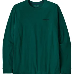 Tee Shirt<Patagonia Tee-shirt P-6 Logo Responsibili-Tee L/S Cascade Green