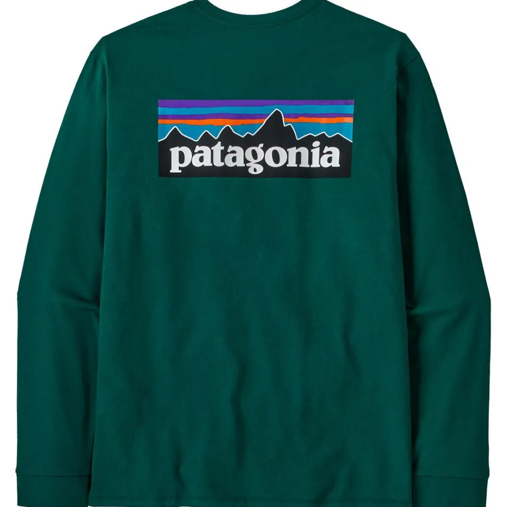 Tee Shirt<Patagonia Tee-shirt P-6 Logo Responsibili-Tee L/S Cascade Green