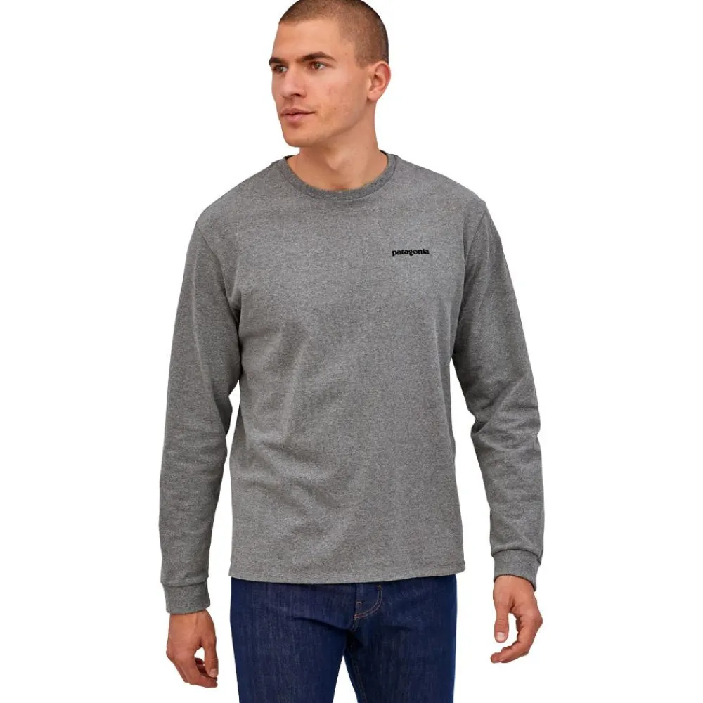 Sale Tee-shirt P-6 Logo Responsibili-Tee L/S Gravel Heather Tee Shirt