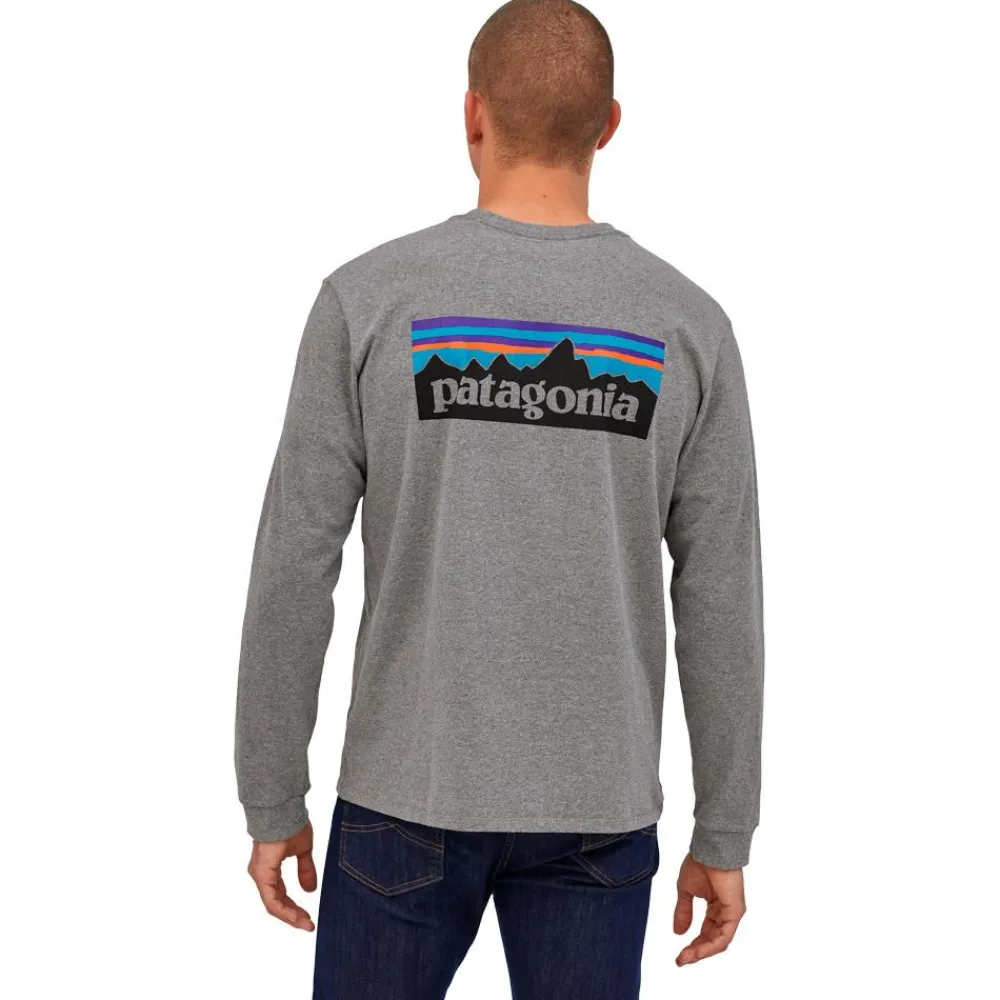Sale Tee-shirt P-6 Logo Responsibili-Tee L/S Gravel Heather Tee Shirt