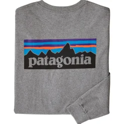 Sale Tee-shirt P-6 Logo Responsibili-Tee L/S Gravel Heather Tee Shirt
