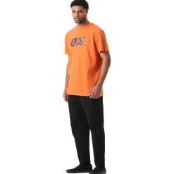 Hot Tee-shirt Basement Leo Tee Shirt Washed Dusty Orange Tee Shirt