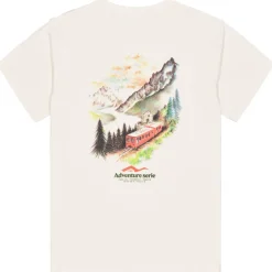 Tee Shirt<Picture Tee-shirt Dad & Son Chamonix Natural White