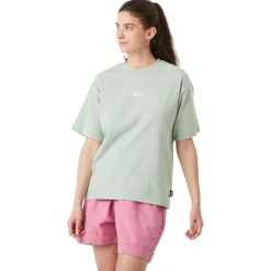 Tee Shirt<Picture Tee-shirt Maogany Cloudy Blue