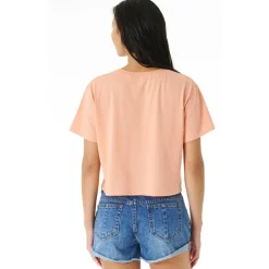 Tee Shirt<Rip Curl Tee-shirt Always Summer Crop Tee Light Coral