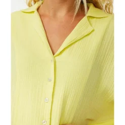 New Tee-shirt Chemisier Premium Surf Bright Yellow Tee Shirt