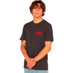 Tee Shirt<Rip Curl Tee-shirt Made For Short Sleeve Washed Black