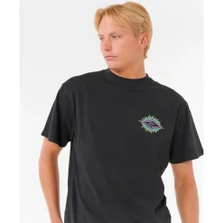 Tee Shirt<Rip Curl Tee-shirt Raw Burst Tee Shirt Black