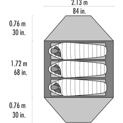 Tente Elixir 3 Gray Tente 3 Places|Tente Igloo