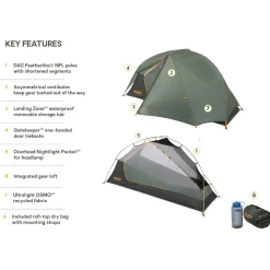 Online Tente Dragonfly Osmo Bikepack 1P Green Tente Igloo|Tente 1 Place
