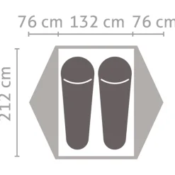 Tente Igloo|Tente 2 Places<Salewa Tente Latitude II Cactus Grey