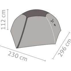 Tente Igloo|Tente 2 Places<Salewa Tente Latitude II Cactus Grey