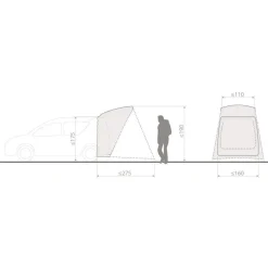 Tente Igloo|Tente 2 Places<Vaude Tente Drive Trunk Linen