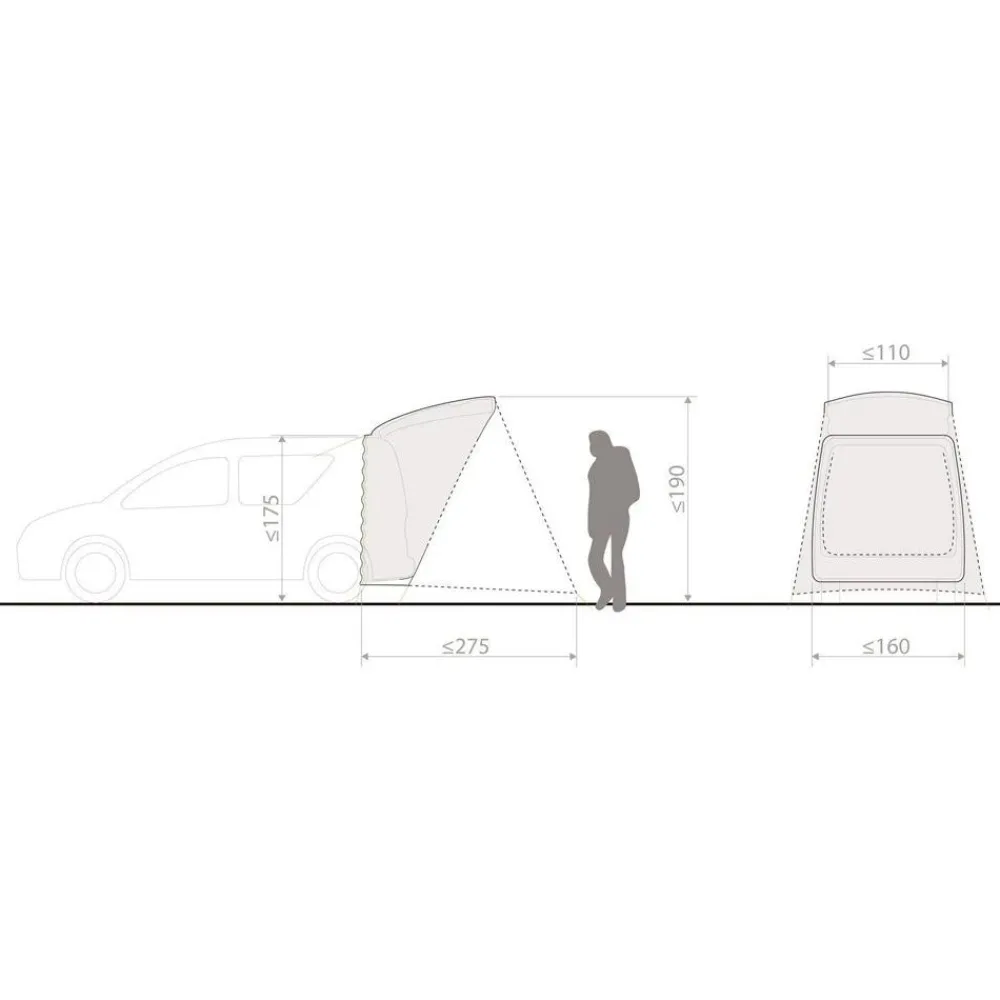 Tente Igloo|Tente 2 Places<Vaude Tente Drive Trunk Linen