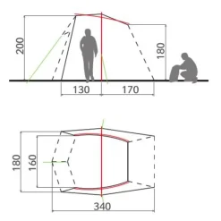 Tente Igloo|Tente 2 Places<Vaude Tente Drive Wing Linen