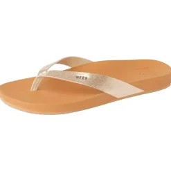 Outlet Tongs Cushion Court Girlss Tan Champagne Chaussures Lifestyle