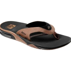 Chaussures Lifestyle<Reef Tongs  Fanning Prints Black Tan