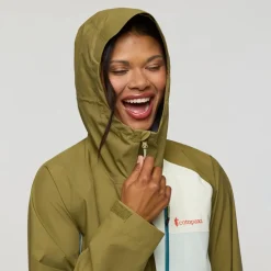 Veste Randonnée<Cotopaxi Veste de rando Impermeo 3L Hooded Shell Jacket W Moss And Sea Spray