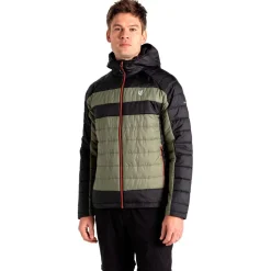 Veste Randonnée<DARE2B Veste de rando Touring II Baffled Jacket Black Olivine Green