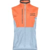 Veste Trail|Veste Randonnée<Norrona Veste de trail senja aero90 Vest W's Flamingo - Blue Fog
