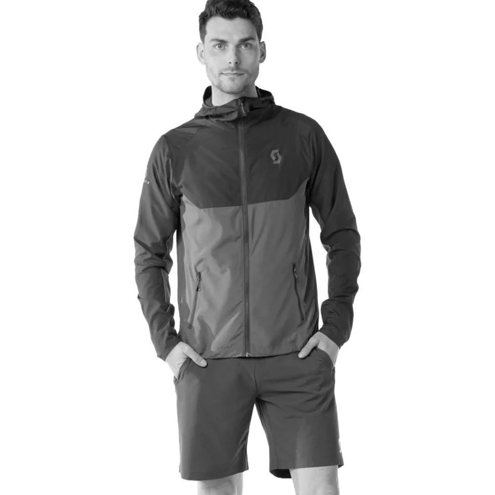 Veste Trail|Veste Randonnée<Scott Veste de trail Explorair Light Windbreaker Cotton White Hay Green