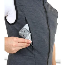 New Veste Heat Vest 2.0 Men + 2 Heat Pads Black Grey Melange Sweat - Pull - Poncho